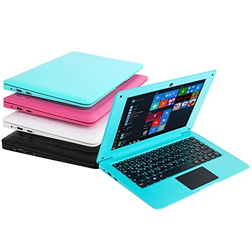 Bigmachine Windows 10 Laptop Mini 10,1 Zoll 32 GB Tastatur AZERTY Französisch Ultradünn und leicht Netbook Quad Core PC HDMI Webcam Netflix Youtube (blau) von Bigmachine