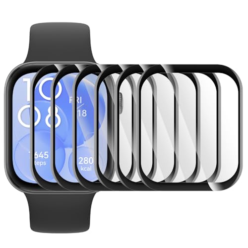 Bigqin 6 Stück Schutzfolie kompatibel mit Huawei Watch Fit 3, Flexible Folie HD Klar Vollständige Abdeckung Blasenfrei Kratzfeste Displayschutzfolie von Bigqin