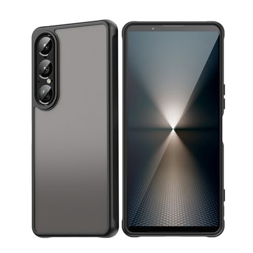 Bihizei Hülle für Sony Xperia 1 VII, Weiche TPU Rand + PC Handyhülle, Transluzent Matt Rückseite Kratzfeste Schutzhülle, Griffige, Drop Protection, Anti-Fingerabdruck, Schwarz Bihizei Hülle für Sony Xperia 1 VII, Weiche TPU Rand + PC Handyhülle, Transluzent Matt Rückseite Kratzfeste Schutzhülle, Griffige, Drop Protection, Anti-Fingerabdruck, Schwarz von Bihizei