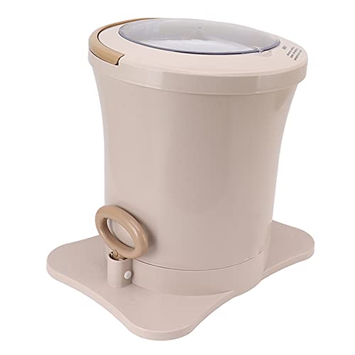 Manuelle Entwässerungsmaschine, Wäschetrockner Handzugseil Einfache Handhabung ABS PP 2500 U/Min für Schlafsäle (Aprikose) von Biitfuu