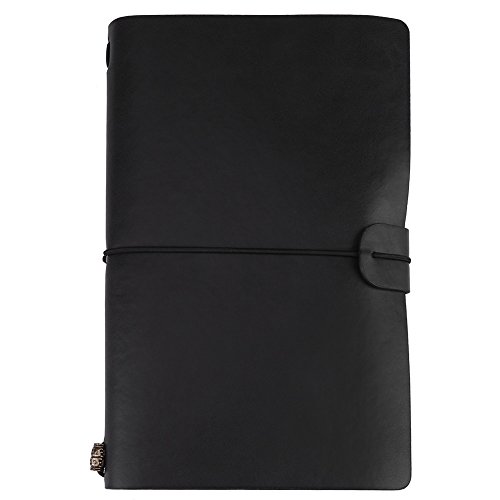 Retro Travel Notebook Classic PU Leder Journal Tagebuch Nachfüllbarer Notizblock für Männer Frauen 5 Farben Optional(#2) von Biitfuu