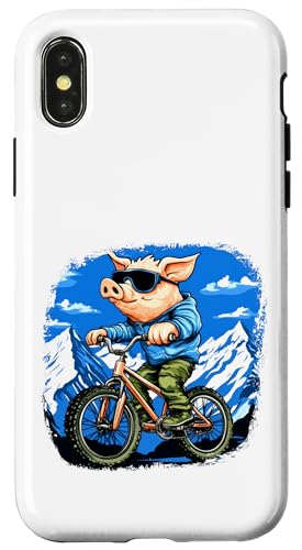 Biker Schwein Hülle für iPhone X/XS Biker Schwein Hülle für iPhone X/XS von Biking Animals