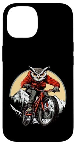 Eulen Mountainbike Hülle für iPhone 14 Eulen Mountainbike Hülle für iPhone 14 von Biking Animals