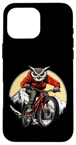 Eulen Mountainbike Hülle für iPhone 16 Pro Max Eulen Mountainbike Hülle für iPhone 16 Pro Max von Biking Animals
