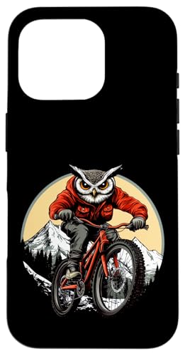 Eulen Mountainbike Hülle für iPhone 16 Pro Eulen Mountainbike Hülle für iPhone 16 Pro von Biking Animals
