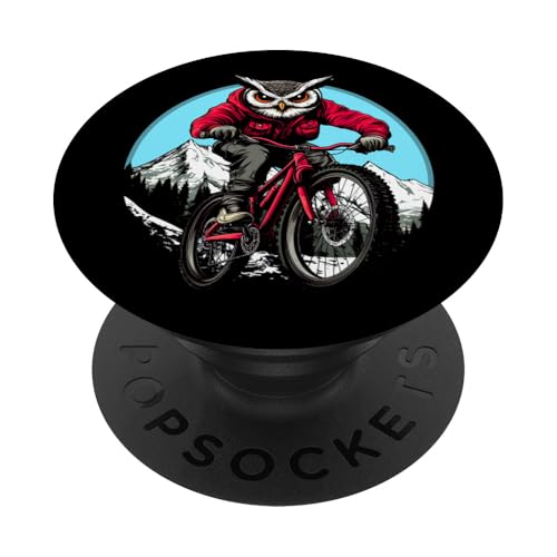 Eulen Mountainbike PopSockets Klebender PopGrip Eulen Mountainbike PopSockets Klebender PopGrip von Biking Animals
