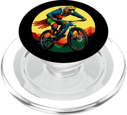 Papageien Bike / Mountainbiker Papagei PopSockets PopGrip für MagSafe Papageien Bike / Mountainbiker Papagei PopSockets PopGrip für MagSafe von Biking Animals