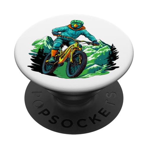 Papageien Bike PopSockets Klebender PopGrip Papageien Bike PopSockets Klebender PopGrip von Biking Animals