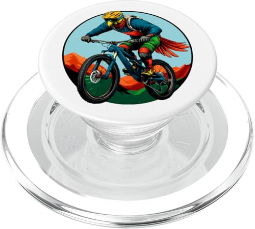 Papageien Bikerin / Bike Papagei PopSockets PopGrip für MagSafe Papageien Bikerin / Bike Papagei PopSockets PopGrip für MagSafe von Biking Animals