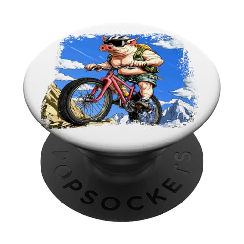 Schwein Biker PopSockets Klebender PopGrip Schwein Biker PopSockets Klebender PopGrip von Biking Animals