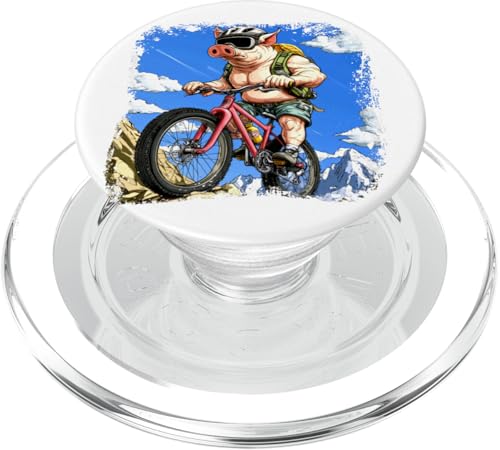 Schwein Biker PopSockets PopGrip für MagSafe Schwein Biker PopSockets PopGrip für MagSafe von Biking Animals