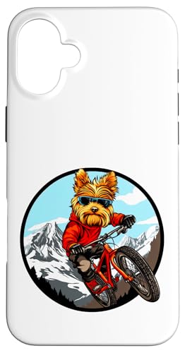 Yorkshire Terrier Biker / Mountainbike Terrier Hülle für iPhone 16 Plus Yorkshire Terrier Biker / Mountainbike Terrier Hülle für iPhone 16 Plus von Biking Animals
