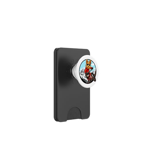 Yorkshire Terrier Biker / Mountainbike Terrier PopSockets PopWallet für MagSafe von Biking Animals