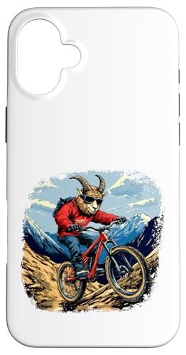 Ziegen Mountainbike / Biker Ziege Hülle für iPhone 16 Plus Ziegen Mountainbike / Biker Ziege Hülle für iPhone 16 Plus von Biking Animals