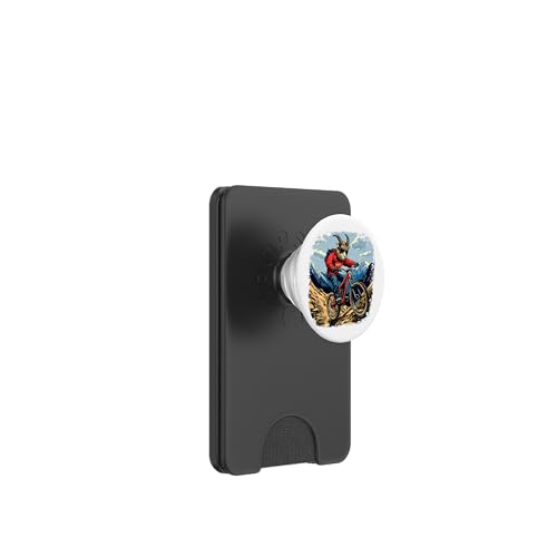 Ziegen Mountainbike / Biker Ziege PopSockets PopWallet für MagSafe Ziegen Mountainbike / Biker Ziege PopSockets PopWallet für MagSafe von Biking Animals