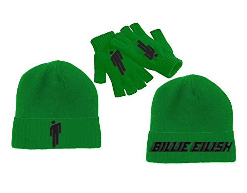 Billie Eilish Mütze Beanie and Glove Set Blohsh Logo Nue offiziell Grün Unisex Taille Unique Billie Eilish Mütze Beanie and Glove Set Blohsh Logo Nue offiziell Grün Unisex Taille Unique von Billie Eilish