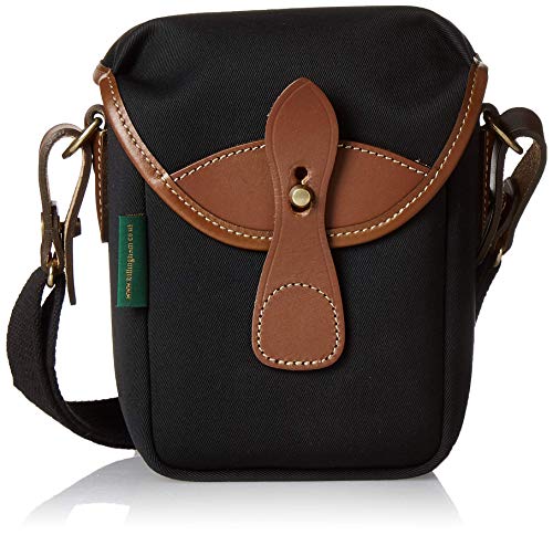 Billingham 72 kleine Kameratasche (schwarzes Canvas/hellbraunes Leder) von Billingham
