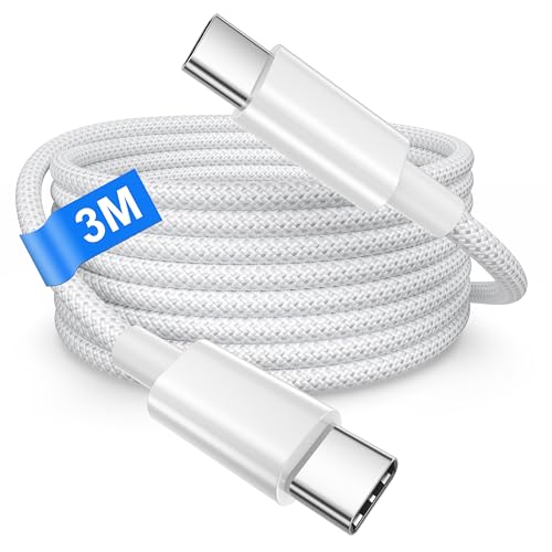 USB C auf USB C Ladekabel, [3m] 100 W PD3.0 Typ C Schnellladung, USBc Telefon-Ladegerät für MacBook Pro, iPad Air iPhone 16 15 Pro Max, Samsung S24 S23 Ultra, Pixel 9 8 von Bimker