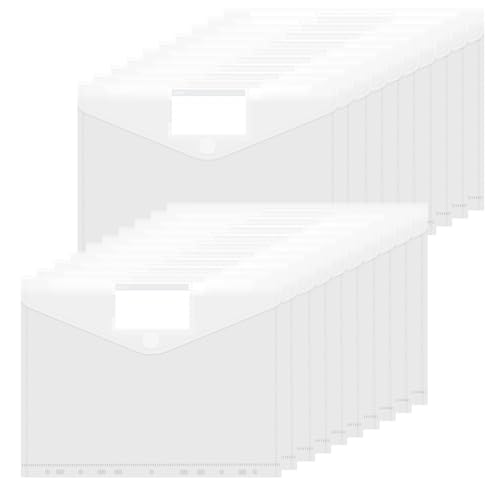 Bimormat 20 Pack Dokumententasche,A4 Transparent Dokumentenmappe mit 11 Binderlöcher/Klettverschluss und Etikettentasche,Dokumenten für Dokumente Organisiere Bimormat 20 Pack Dokumententasche,A4 Transparent Dokumentenmappe mit 11 Binderlöcher/Klettverschluss und Etikettentasche,Dokumenten für Dokumente Organisiere von Bimormat