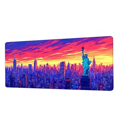 Gaming Mauspad XXL 800x400x3mm,Mauspad Stadt Schreibtischunterlage,Wasserdicht Mousepad Landschaft Mouse pad mit rutschfeste Gummibasis,Verbessert Präzision und Geschwindigkeit,Gaming Zubehör BJ-276 Gaming Mauspad XXL 800x400x3mm,Mauspad Stadt Schreibtischunterlage,Wasserdicht Mousepad Landschaft Mouse pad mit rutschfeste Gummibasis,Verbessert Präzision und Geschwindigkeit,Gaming Zubehör BJ-276 von Binaoung
