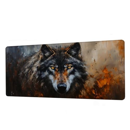 Mauspad Braun Mousepad XXL 1000x400x3mm,Schreibtischunterlage Wolf Gaming Mauspad,Mouse Pad Wasserdicht,Desk Mat mit rutschfeste Gummibasis,Mauspads mit Genähten Kanten,Geschenke für Frauen BJ-737 Mauspad Braun Mousepad XXL 1000x400x3mm,Schreibtischunterlage Wolf Gaming Mauspad,Mouse Pad Wasserdicht,Desk Mat mit rutschfeste Gummibasis,Mauspads mit Genähten Kanten,Geschenke für Frauen BJ-737 von Binaoung