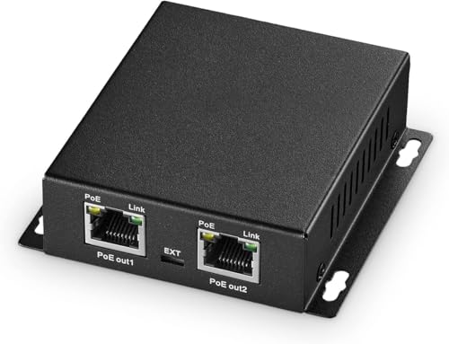 PoE Extender, 1 PoE in 2 PoE Out, IEEE802.3af/at PoE Powered, 10/100 Ethernet, Metal Small Wall Mount PoE Extender/Injector/Network Extender PoE Extender, 1 PoE in 2 PoE Out, IEEE802.3af/at PoE Powered, 10/100 Ethernet, Metal Small Wall Mount PoE Extender/Injector/Network Extender von Binardat