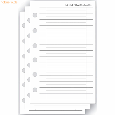 Bind Notizeinlage A7 Mini 80x125mm 50 Blatt Bind Notizeinlage A7 Mini 80x125mm 50 Blatt von Bind