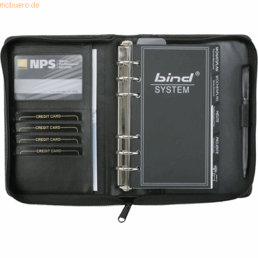 Bind Systemplaner Manager A6 Nappaleder ohne Kalendarium schwarz Bind Systemplaner Manager A6 Nappaleder ohne Kalendarium schwarz von Bind