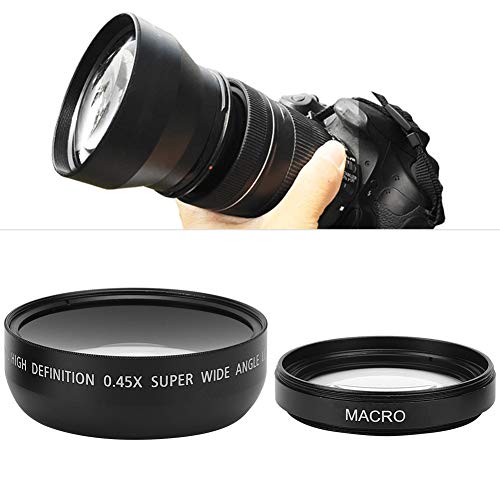 49mm Kamera Weitwinkelobjektiv, 0,45X Weitwinkel Makroobjektiv Universal für Canon für Nikon für Sony für Olympus Kamera von Bindpo