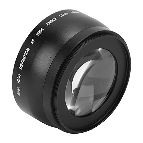 58mm Kamera Weitwinkelobjektiv, 0,45X Weitwinkel Makroobjektiv Universal für Canon für Nikon für Sony für Olympus Kamera von Bindpo