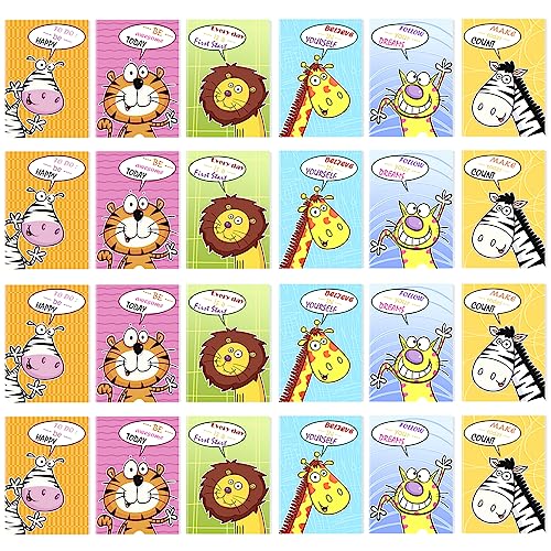 Bindundun 40 Stück Mini Tagebuch Notizbuch,Kleiner Notizblock,Niedliche Cartoon-Tier-Mini-Notizbücher,Taschennotizbuch Klein ​für Party Klassenzimmer Schule Büro(8.5 x 12cm) (Wildtiere) von Bindundun