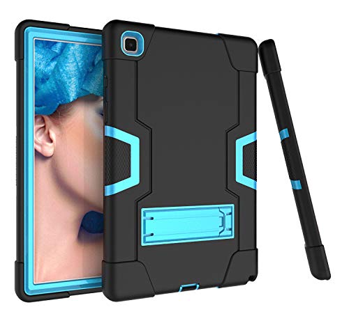 Bingcok Case for Galaxy Tab A7 10.4 Case 2020, Heavy Duty Rugged Full-Body Hybrid Shockproof Drop Protection Cover for Samsung Galaxy Tab A7 10.4 2020 Model SM-T500 /SM- T505 /SM-T507 (1-Black+Blue) von Bingcok