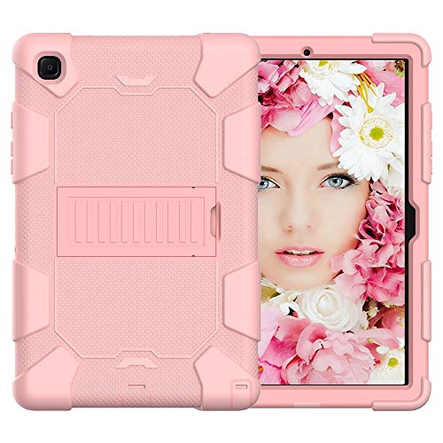 Bingcok Case for Galaxy Tab A7 10.4 Case 2020, Heavy Duty Rugged Full-Body Hybrid Shockproof Drop Protection Cover for Samsung Galaxy Tab A7 10.4 2020 Model SM-T500 /SM- T505 /SM-T507 (Rose Gold) von Bingcok