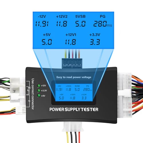 ATX Netzteil Tester für PC Binghe 20/24 4/6/8 PIN Netzteil Tester LCD Computer PC Power Supply Tester mit Digitaler LCD-Bildschirm mit Summer Alarm für ATX/ITX/IDE/HDD/SATA/BYI Netzteiltester ATX Netzteil Tester für PC Binghe 20/24 4/6/8 PIN Netzteil Tester LCD Computer PC Power Supply Tester mit Digitaler LCD-Bildschirm mit Summer Alarm für ATX/ITX/IDE/HDD/SATA/BYI Netzteiltester von Binghe