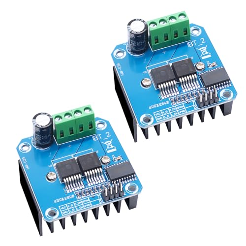 BTS7960 43A High Power Double DC Stepper Motor Driver Module Binghe 2 Stück BTS7960 Hochleistungs Motortreiber Modul Versorgungsspannung 5,5V bis 27V für Smart Car Motor Drive von Binghe