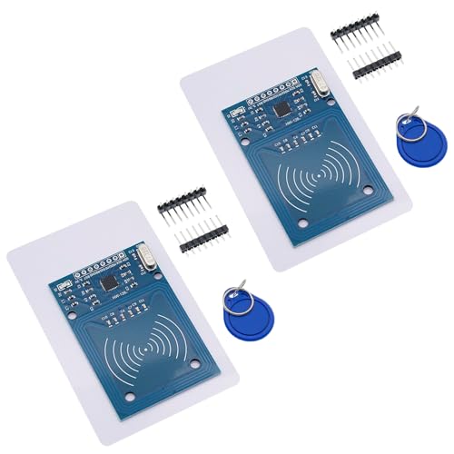 RFID Kit Binghe 2 Stücke RFID Kit Modul RFID IC-Karten-Sensormodul mit Reader, Chip und Card 13,56MHz SPI 3.3V Datenübertragungsrate Maximal 10Mbit/s kompatibel mit Arduino RFID Kit Binghe 2 Stücke RFID Kit Modul RFID IC-Karten-Sensormodul mit Reader, Chip und Card 13,56MHz SPI 3.3V Datenübertragungsrate Maximal 10Mbit/s kompatibel mit Arduino von Binghe