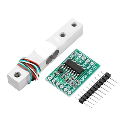 Binghe HX711 AD Verstärkermodul + 10KG Gewichtssensor HX711 Wägezelle Bausatz Hochpräzisions Wägezellenmodul Kompatibel mit Arduino/tragbare elektronische Küchenwaagen von Binghe