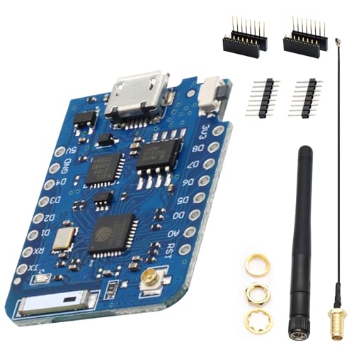 D1 ESP8266 Mini Binghe D1 Pro 4 MB externer Antennenanschluss basierte esp8266-Serie Antenne ESP8266EX CP2104 WiFi-Entwicklungsplatine (Entwicklungsplatine + Antenne 32 MBIT = 4 MB) von Binghe