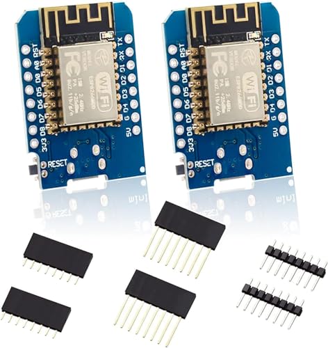 D1 ESP8266 Mini Entwicklungsplatinen Binghe 2 Stück Mini ESP-12 NodeMcu Lua WiFi Basierend auf dem ESP-12F Modul ESP8266 Entwicklungsboards Kompatibel mit Arduino von Binghe