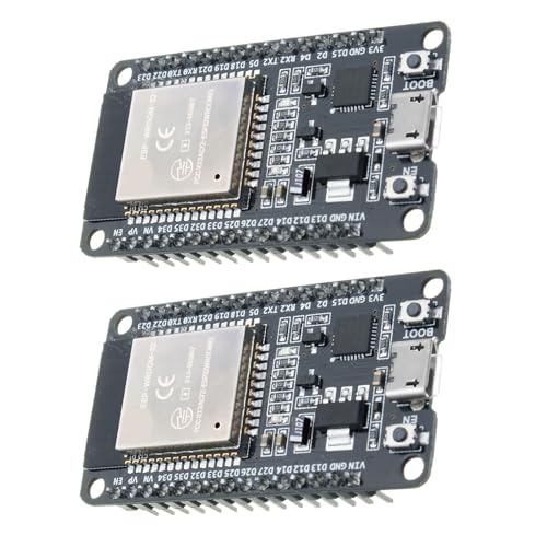ESP32 mit CP2102 Chip Entwicklungsboard Binghe 2 Stück ESP32S Modul ESP32 WLAN WiFi Bluetooth 2-in-1 Micro Stecker Mikrocontroller 2.4 GHz ESP-WROOM-32 Kompatibel mit Arduino von Binghe