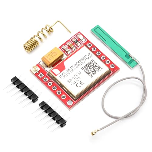 GPRS GSM Breakout Module Binghe GPRS GSM MicroSIM Module mit Quad-Band 850/900/1800/1900MHz SIM-Kartenslot + PCB Antenna, 3.7~4.2V, TTL serielle Schnittstelle Geeignet für IoT-Geräte von Binghe