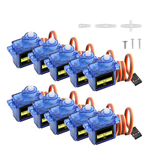 Micro Servo Motor Kit Binghe 10 Stück 9G Micro Servo Motor Mini Micro Servomotor RC Servo RC 9G Micro Servo für klein RC Hubschrauber/Helikopter/RC Flugzeug kompatibel mit Arduino Micro Servo Motor Kit Binghe 10 Stück 9G Micro Servo Motor Mini Micro Servomotor RC Servo RC 9G Micro Servo für klein RC Hubschrauber/Helikopter/RC Flugzeug kompatibel mit Arduino von Binghe