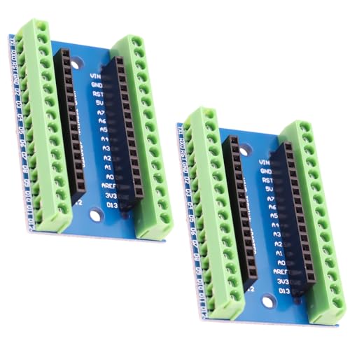 Nano Erweiterungsplatine Binghe 2 Stück Nano Shield, Nano Halter, Nano IO Shield V1.O Einfaches Erweiterungsboard mit Schraubklemmen kompatibel mit Arduino Nano Erweiterungsplatine Binghe 2 Stück Nano Shield, Nano Halter, Nano IO Shield V1.O Einfaches Erweiterungsboard mit Schraubklemmen kompatibel mit Arduino von Binghe