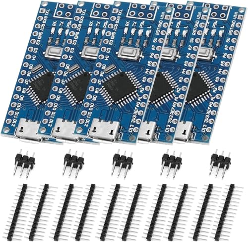 Nano-V3 mit 328PB Entwicklungs Boards Binghe 5 Stück Nano-V3 Modul mit Chip CH340 Micro Stecker 5V 16M Mikrocontroller kompatibel mit IDE von Binghe