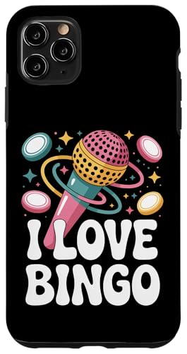 I Love Bingo Fun Mikrofon Design Hülle für iPhone 11 Pro Max von Bingo Enthusiasts Fun Microphone Lovers