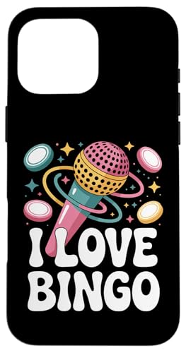 I Love Bingo Fun Mikrofon Design Hülle für iPhone 16 Pro Max I Love Bingo Fun Mikrofon Design Hülle für iPhone 16 Pro Max von Bingo Enthusiasts Fun Microphone Lovers