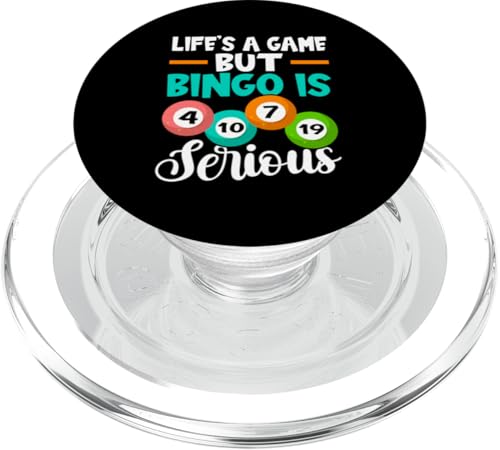 Bingo: Das Leben ist ein Spiel, aber Bingo ist ernst PopSockets PopGrip für MagSafe Bingo: Das Leben ist ein Spiel, aber Bingo ist ernst PopSockets PopGrip für MagSafe von Bingo Humor Designs For Bingo Game