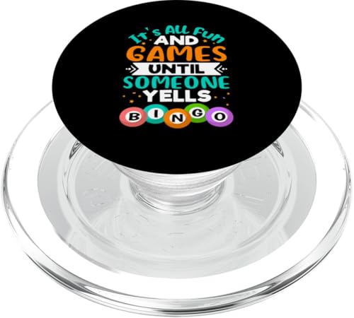 Bingo: Es ist alles Spaß und Spiel, bis jemand Bingo schreit PopSockets PopGrip für MagSafe Bingo: Es ist alles Spaß und Spiel, bis jemand Bingo schreit PopSockets PopGrip für MagSafe von Bingo Humor Designs For Bingo Game