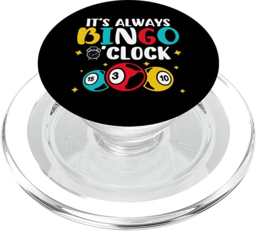 Bingo: Es ist immer Bingo-Uhr PopSockets PopGrip für MagSafe Bingo: Es ist immer Bingo-Uhr PopSockets PopGrip für MagSafe von Bingo Humor Designs For Bingo Game