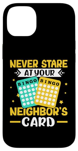 Bingo: Starren Sie niemals auf die Karte Ihres Nachbarn Hülle für iPhone 14 Plus Bingo: Starren Sie niemals auf die Karte Ihres Nachbarn Hülle für iPhone 14 Plus von Bingo Humor Designs For Bingo Game